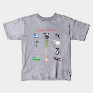 Animals of the World Kids T-Shirt